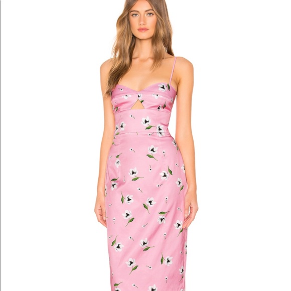 MILLY UMA dress in pink and white - Picture 2 of 6